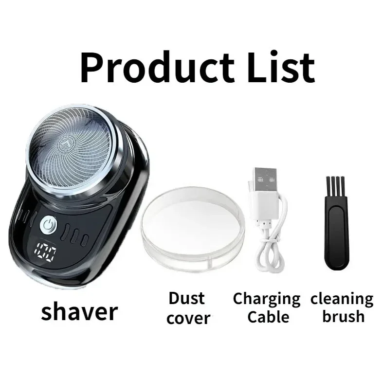 Electric Mini Shaver USB Rechargeable Razor Waterproof Men Ladies Travel Portable Shaver Newly Upgraded 2024 Shining Model