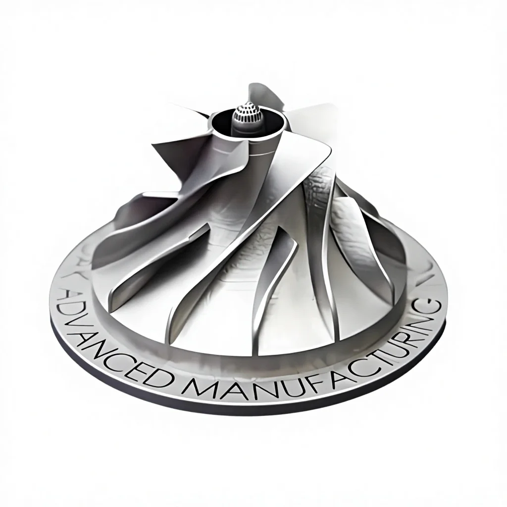 OEM SLM Metal 3D Printing Service Custom Turbo Impeller Turbine Wheel Stainless Steel Titanium Alloy Complex Blade Rapid Prototy