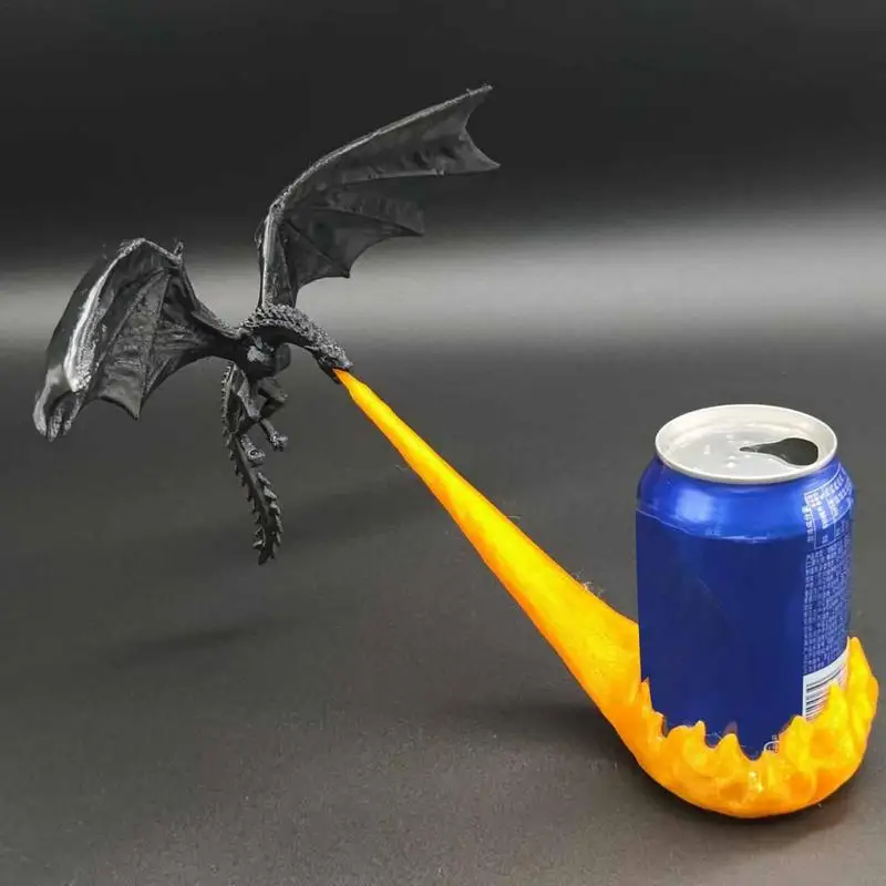 3D Printed Dragon Flame Water Cup Holder 3D Printed Fire Breathing Dragon Cup Mug Holder Gothic Decorative Coffee Mug Holder For