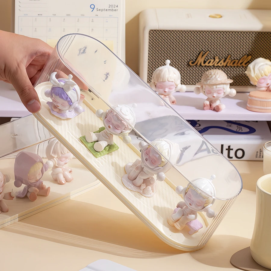 The hand-made blind box display box acrylic display shelf receives the cute small pendants transparent display cabinet