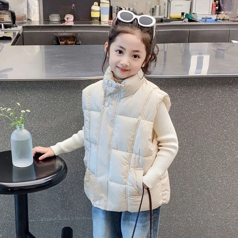 

Stylish Thickened Cotton Vest for Children Parents Warm Autumn Winter Outerwear Parent Child Fashion Jacket for Girls Boys Kids