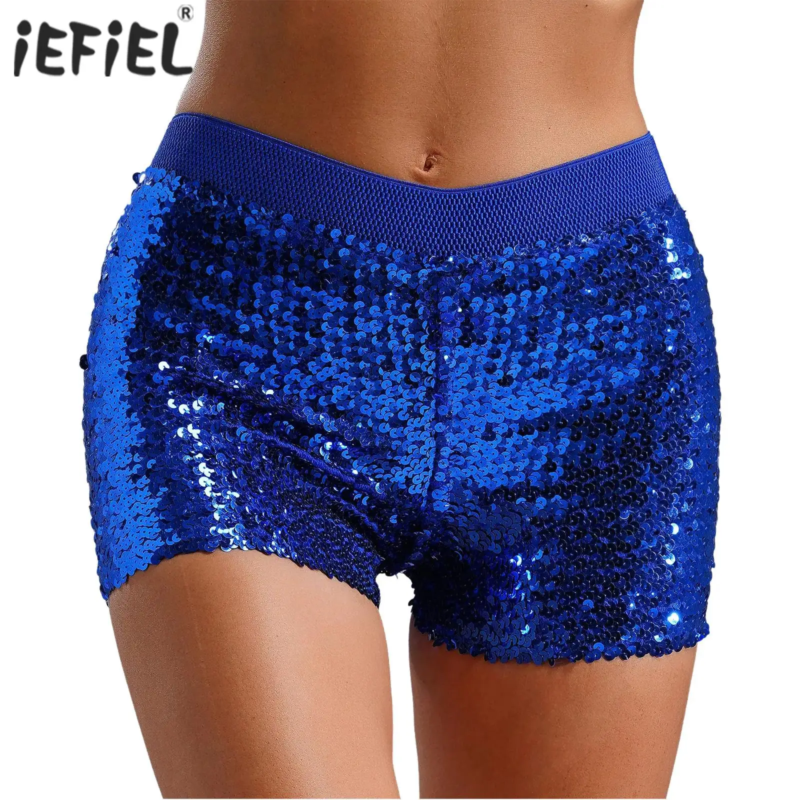 נשים מבריק pelin booy bboxer אלסטי מתלוננת מתאגרף מכנסיים קצרים רגל ישרה מכנסיים חמים עבור מסיבת ריקודים מוט