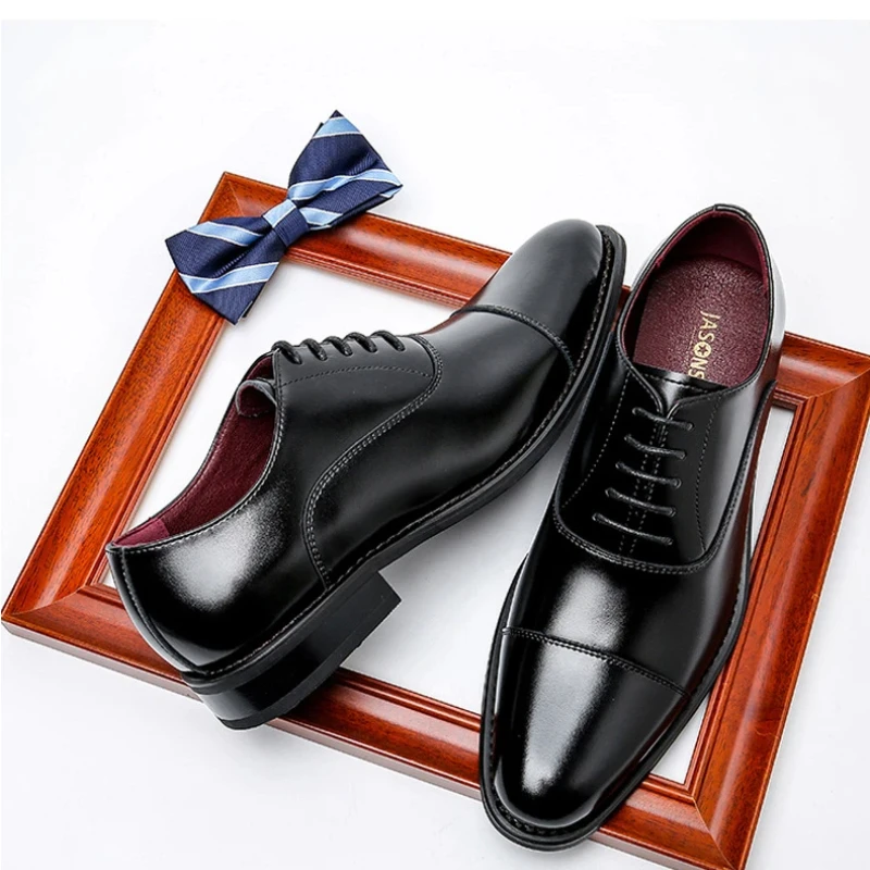 

Элегантные мужские кожаные оксфорды ручной работы, качество премиум-класса, осень 2026, британский ретро-стиль, для свадьбы и торжественных мероприятий, мужские размеры до 47