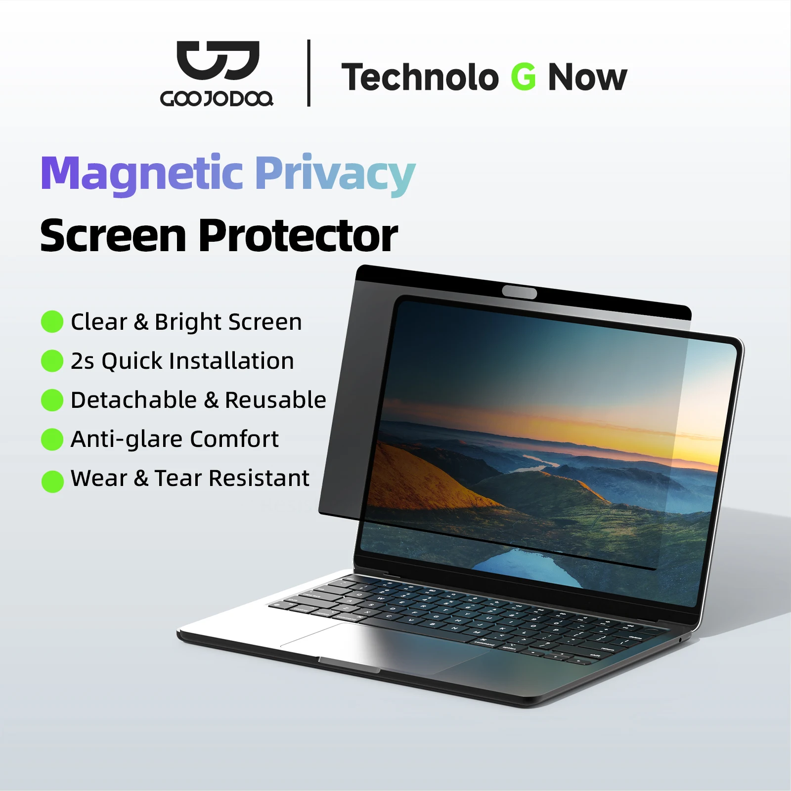 

Reusable magnetic anti-peeping protector For MacBook Pro 15.3 2023 Air 15 2024 For MacBook Air 13.6 13.3 Pro 14.2 Anti-glare