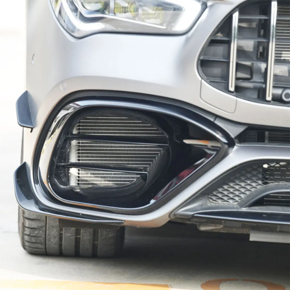 

Накладки-сплиттеры VACOMUL ABS глянцевого черного цвета на передний бампер, воздухозаборники, дефлекторы для Mercedes-Benz W118 C118 CLA45 AMG 2020+