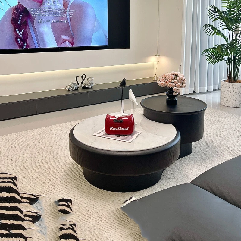 

Premium Minimalist Coffee Table Modern Style Glamour Trendy Table European Storage Mesitas De Noche Living Room Furniture