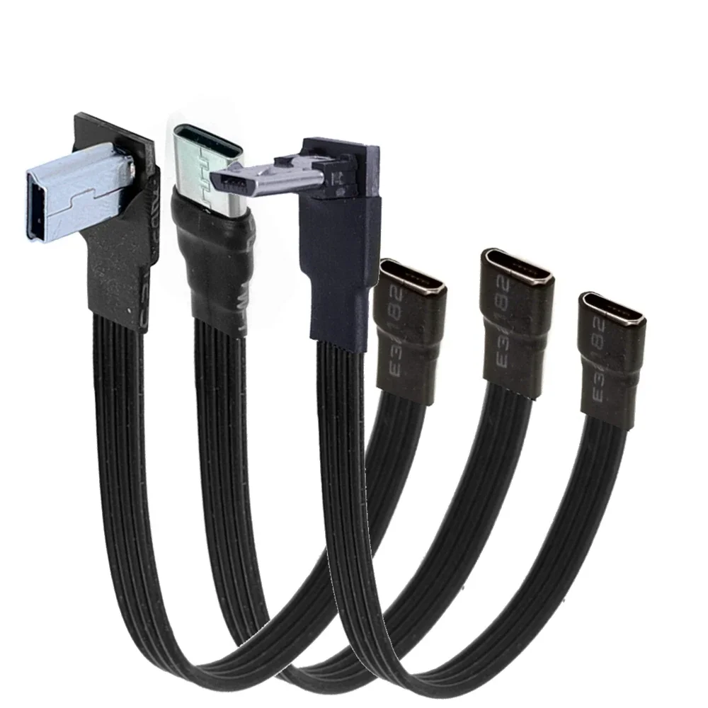 

5cm-3m 0.1 m 0.2 m 0.3 m 5cm Micro USB Female to USB-C 3.1 Type-C/Mini/Micro-B USB Plug Converter Cable Adapter Connection Cable