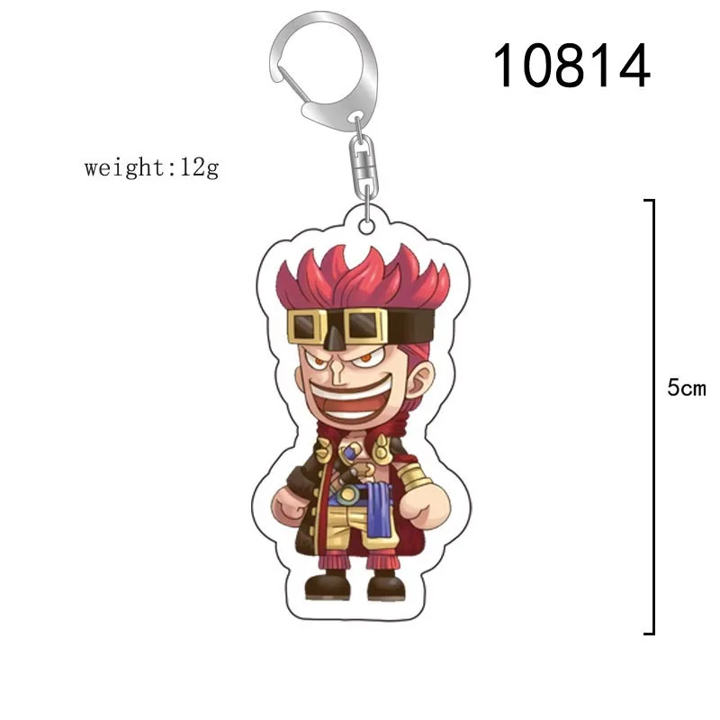 One Piece Monkey Luffy Roronoa Zoro Anime Acrylic Keychain Jewelry Bag Charms Key Ring Badge Gift Fashion Pendant Accessories