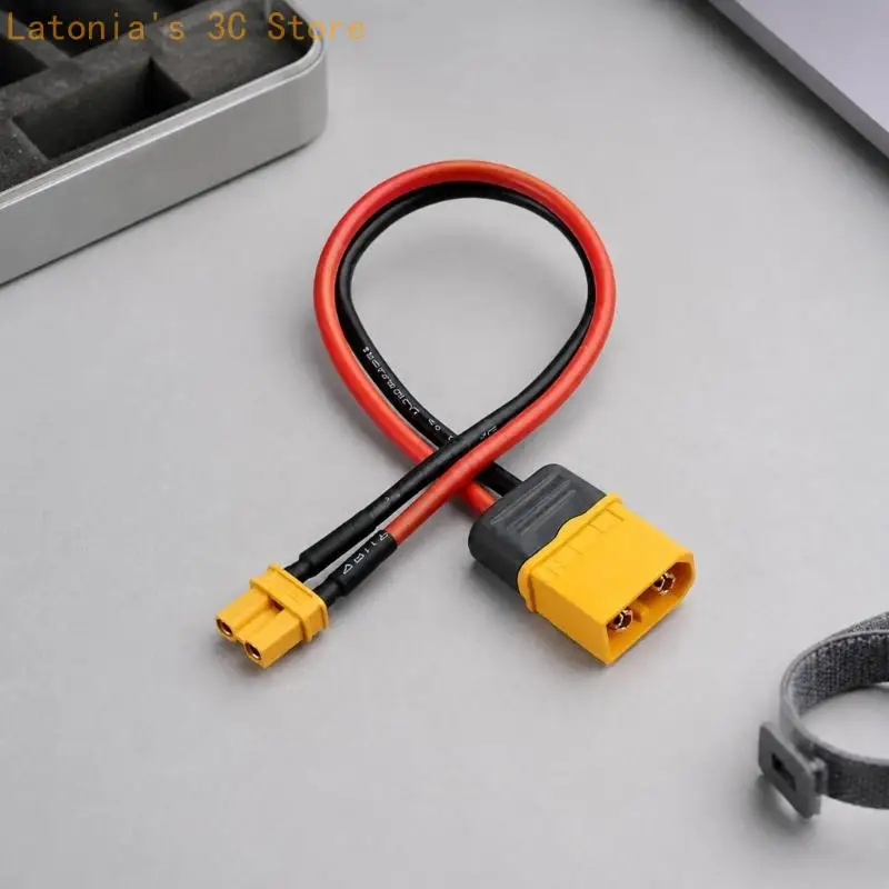 XT60H to XT30U Battery Conversion Cable with PA66 Housings and Silicone Wire X3UB