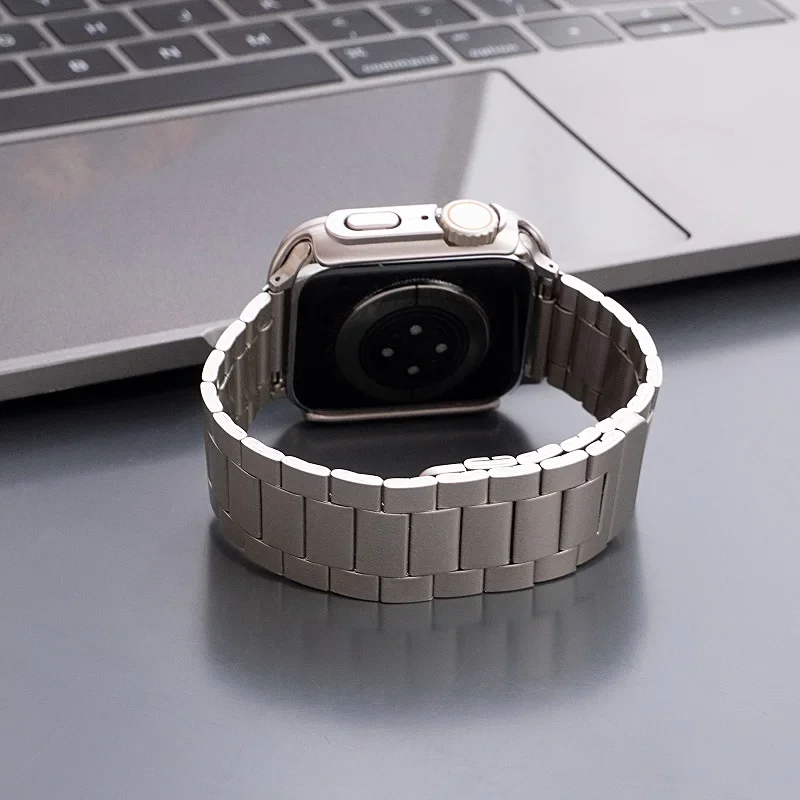 Newest Magnetic Loop Stainless Steel Bracelet For Apple Watch Strap 49mm 45 41 44 40 42 46mm Metal Band iWatch Ultra Series 9 10