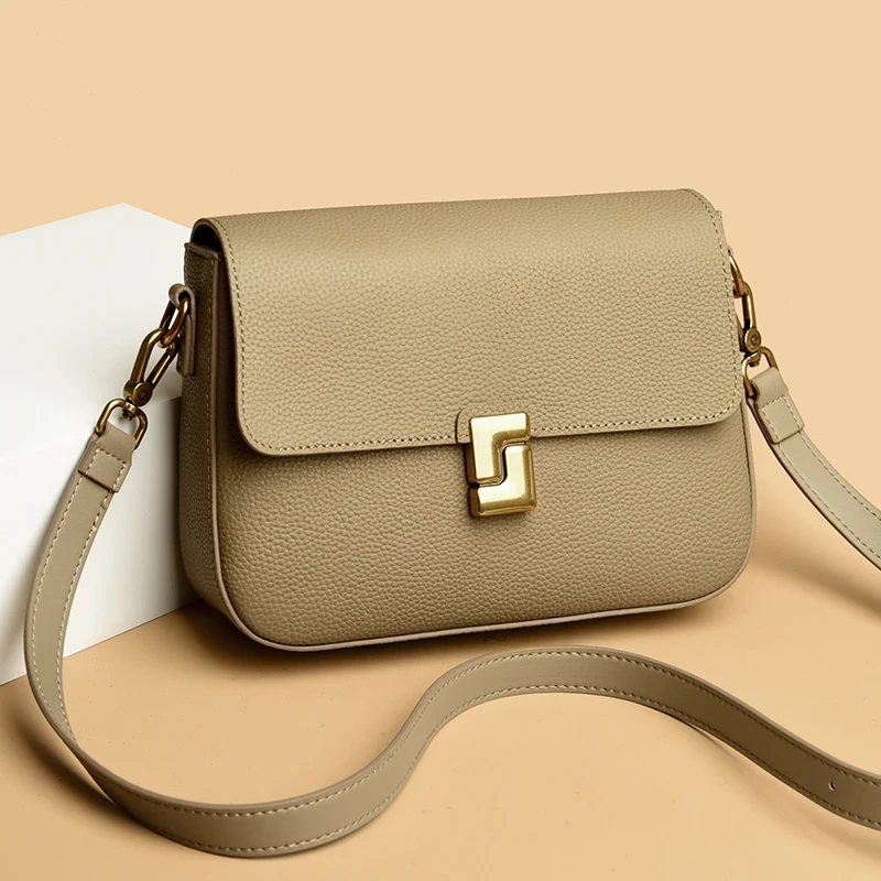 High Quality Genuine Leather Women's Shoulder Crossbody Bags Fashion Women Tote Bag Handbags Luxury Cowhide Ladies Messenger Sac