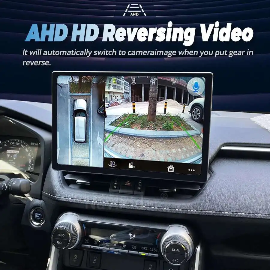 Android 14 Carplay Auto For Toyota RAV4 5 XA50 2018 2019 2020 2021 2022 2023 Multimedia Car Radio Player WIFI+4G DSP 2DIN Stereo