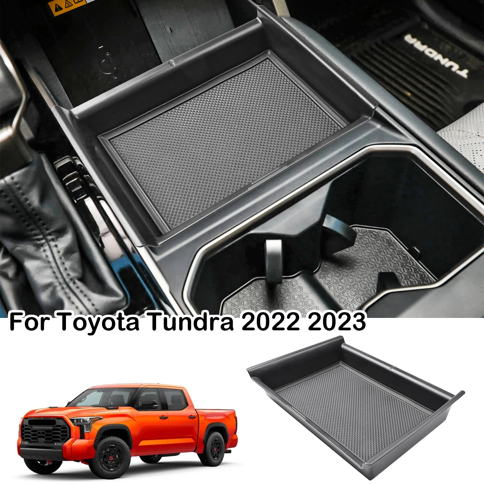 

Car Organizer For Toyota Tundra 2022 2023 Armrest Storage Box Interior Holder Center Console Organizer Insert Tray Accessories