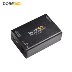 DOREMiDi Dual USB MIDI host box collega dispositivi USB MIDI porta host MIDI USB ad alta velocità si collega all'hub USB