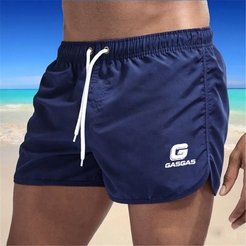 GASGAS-pantalones cortos deportivos de playa para hombre, pantalones ligeros de verano, pantalones de chándal holgados con bolsillo, 2024