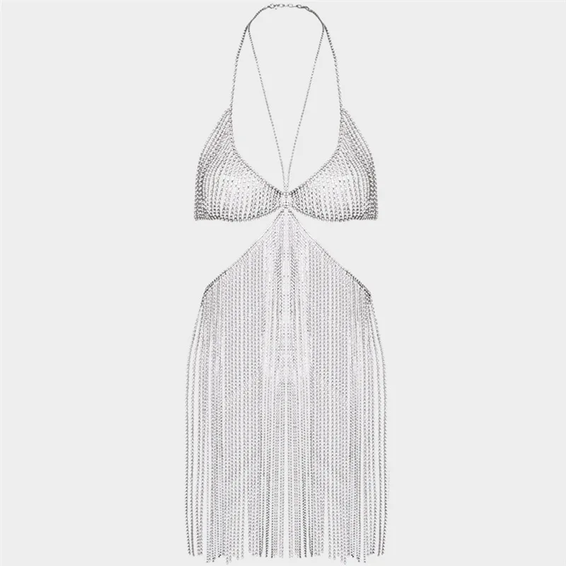

Body Jewelry Sexy Crystal Chest Chain Bikini Tassels Bra Chain Skirt Chain Makeup Dance Night club Stage Performance Body Chain