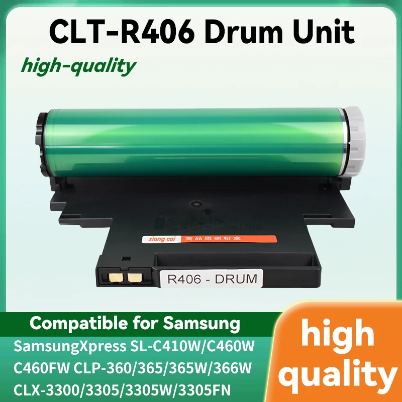 

Барабан CLT-R406, 1 комплект для Samsung: CLP 360,365,366,367,368,362,363,364;CLX 3300,3302,3303,3304,3305,3306SL;C410,C430,C460,C480