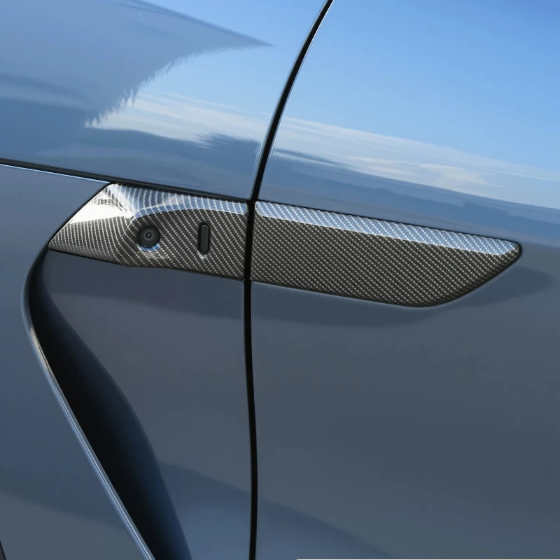 For Xiaomi YU7 Leaf Board Camera Protective Cover Carbon Fiber Pattern Protective Scratch Resistant Decorative Patch