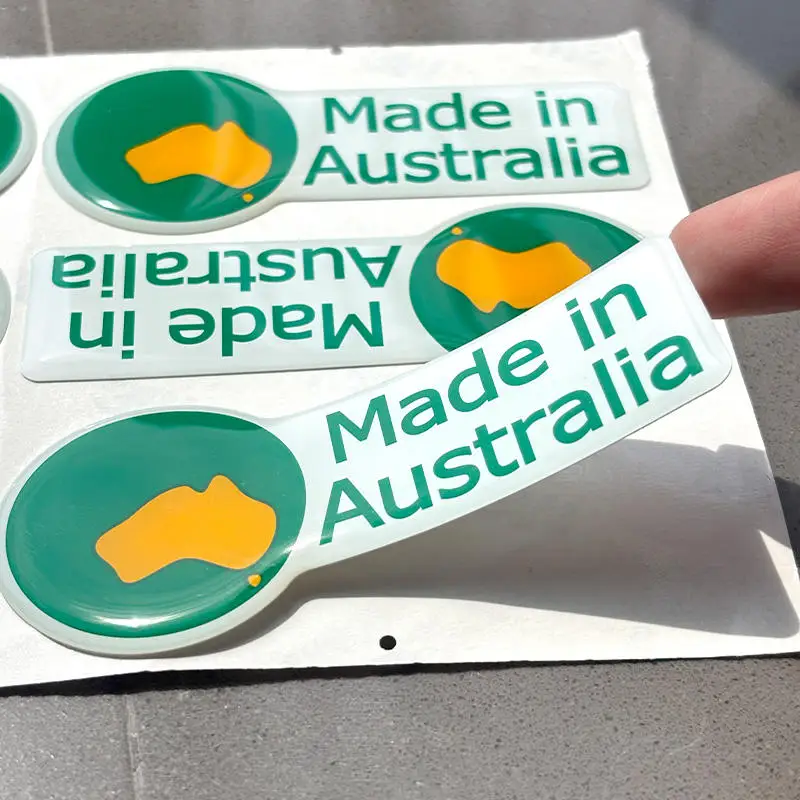 Custom 3D Crystal Gel Sticker With Special-shaped Waterproof Soft Plastic Resin Label Personalized Logo Brand Decal