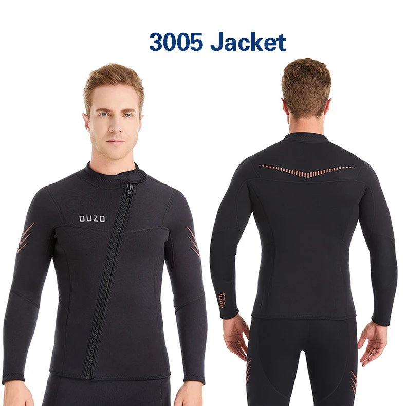 3mm Wetsuit High-quality Neoprene Men Surfing Suit Women Swimsuit Snorkeling Scuba Diving Suit Jacket and Pants Split Wetsuit