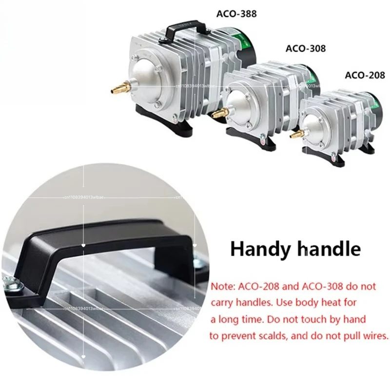 

220V External High Power AC E-magnetic Air Pump Fish Pond Oxygen Pump Compressor for pond Air Aerator Pump ACO-208 308