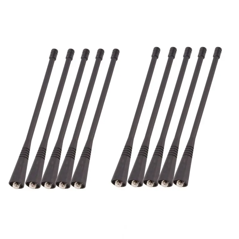SWXF 10PCS GP88 Antena de látigo UHF para radio SP10 SP50 Walkie Talkie