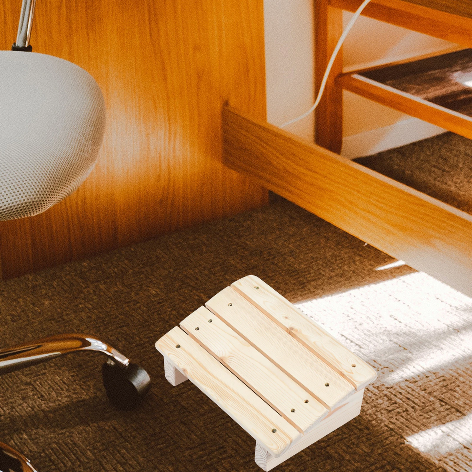 

Wooden Rest For Office Under Desk Footstool Slanted Stand Household Foot Stool Foot Resting Stand Office Supply Outdoor