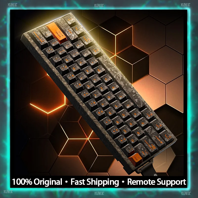 TNT T60HE Gaming Keyboard Hall Effect BABAO Switch Support 8000Hz Polling Rate 0.001MM Rapid Trigger SOCD RGB Carbon Fiber Shell