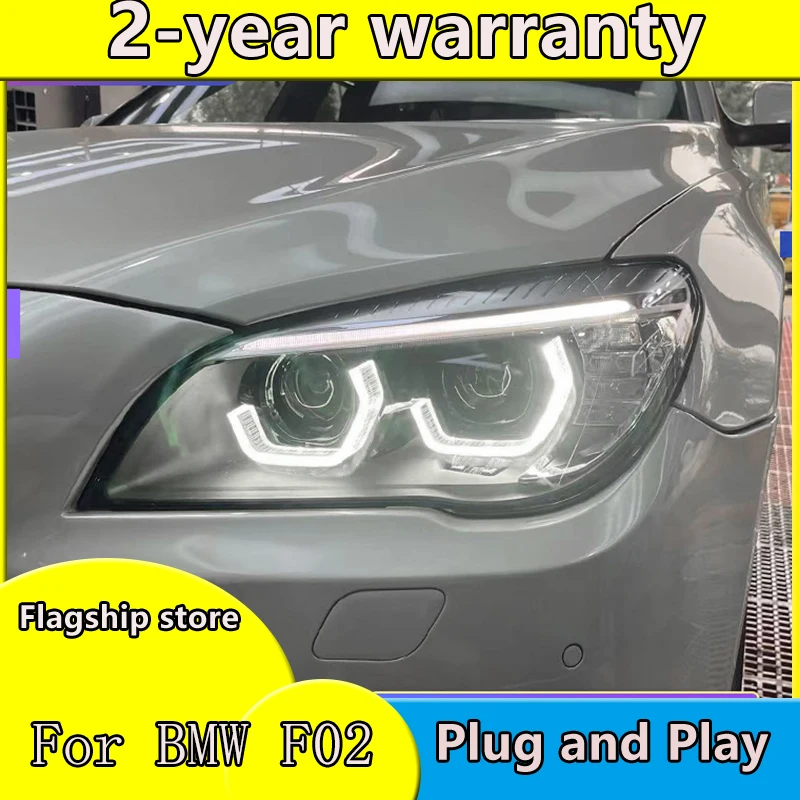 Car Headlights For BMW 7 Series F01 F02 2009-2014 730i 735i 740i LED DRL Turn Signal Light Bi-xenon Lens Front Lamps Assembly