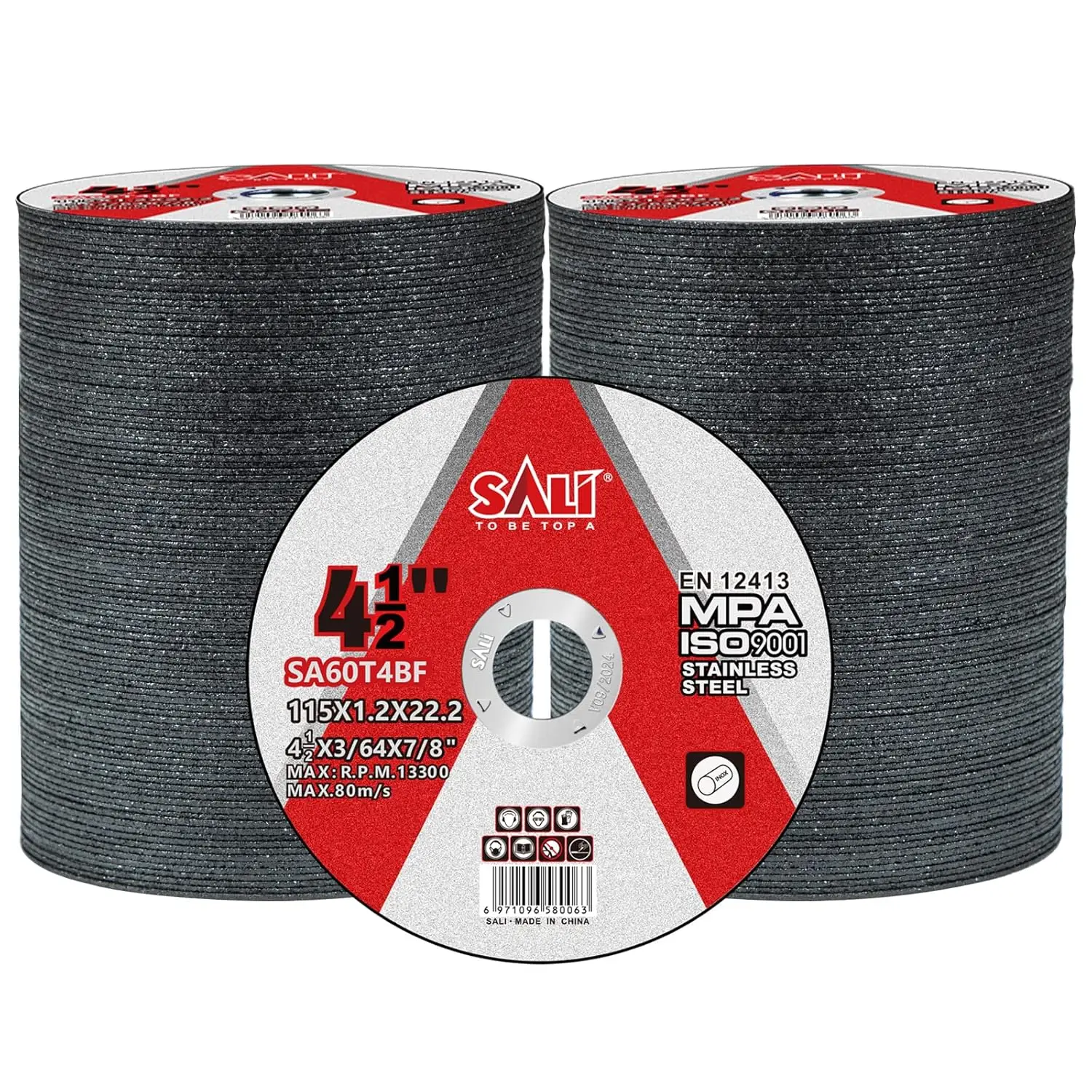 

Набор из 200 отрезных кругов 4,5 дюйма для нержавеющей стали, диски для угловых шлифовальных машин с усиленной конструкцией - профессиональный класс