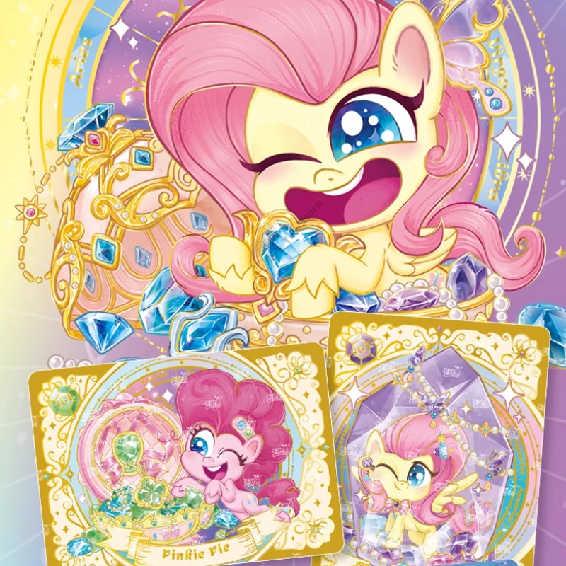 KAYOU Official Genuine Version My Little Pony Card Cute Party Game Collection Cards Anime Peripheral Toys Flash Card Gifts