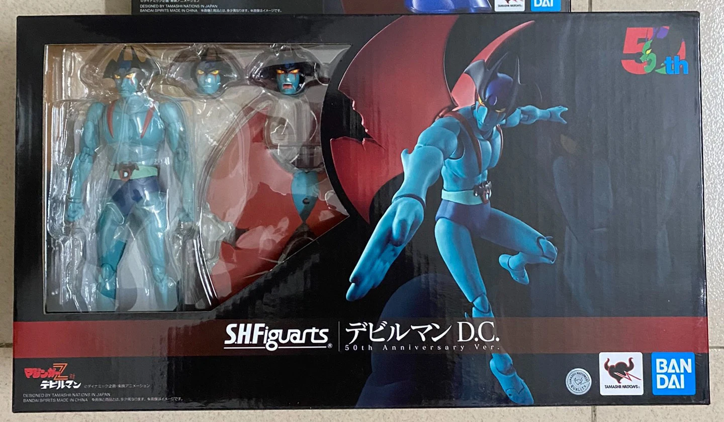 Original in-Stock BANDAI 50th Anniversary Mazinger Z Vs Devilman Action Figures, Authentic with Box, Birthday Gift Collection