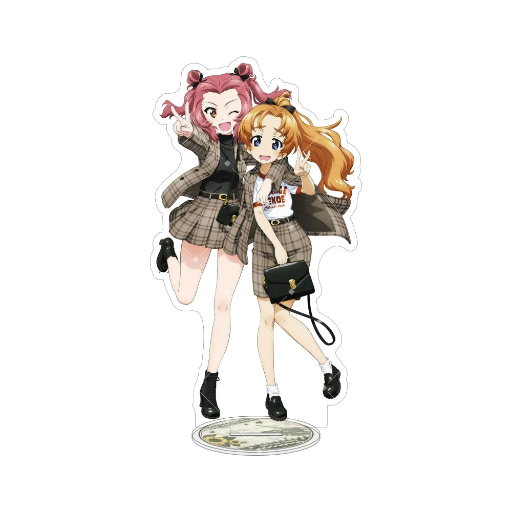 Girls und Panzer das Finale Acrylic Stand Miho Nishizumi Erika Kay Rosehip Saori Cosplay Model Desk Decor Figure Gift Keychain