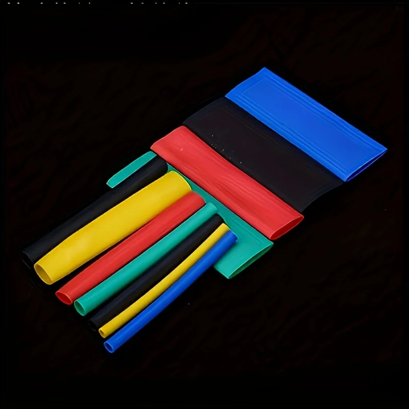 164Pcs 2:1 Heat Shrink Tubing, Polyolefin Insulation Sleeve, Multi‑Size Wire Protection for Home Outdoor Use
