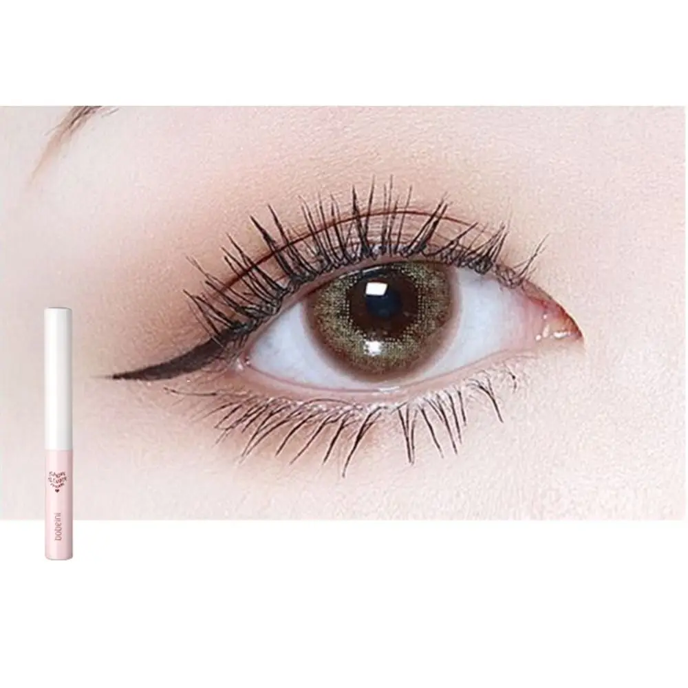 Black Small Brush Head Mascara Lengthening Waterproof Ultra-fine Lash Extension Eyelash Extension Long Lasting Eye Black Women