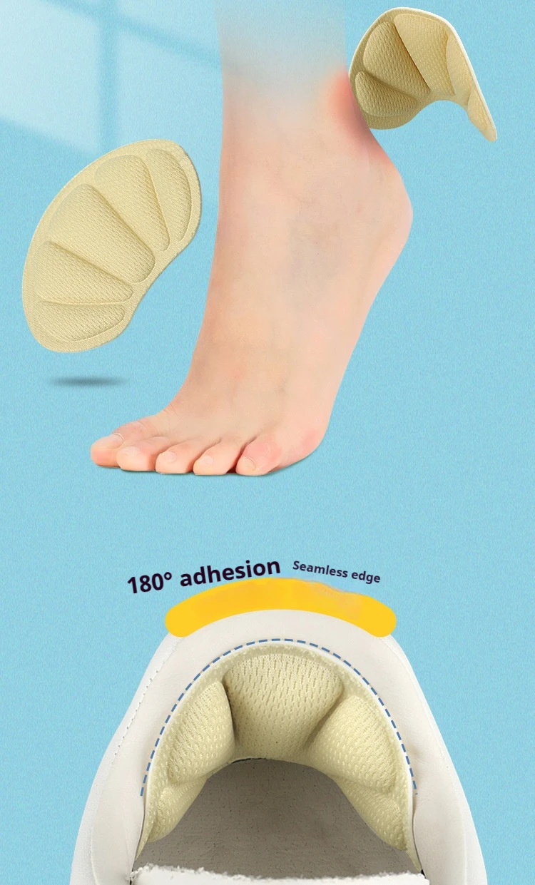Selbstklebende Einlegesohlen für Sportschuhe, größenverstellbare Einlegesohlen, Fersenschützer, Fußpflege-Pads, 2 Stück/6 Stück/10 Stück. – Detail 5