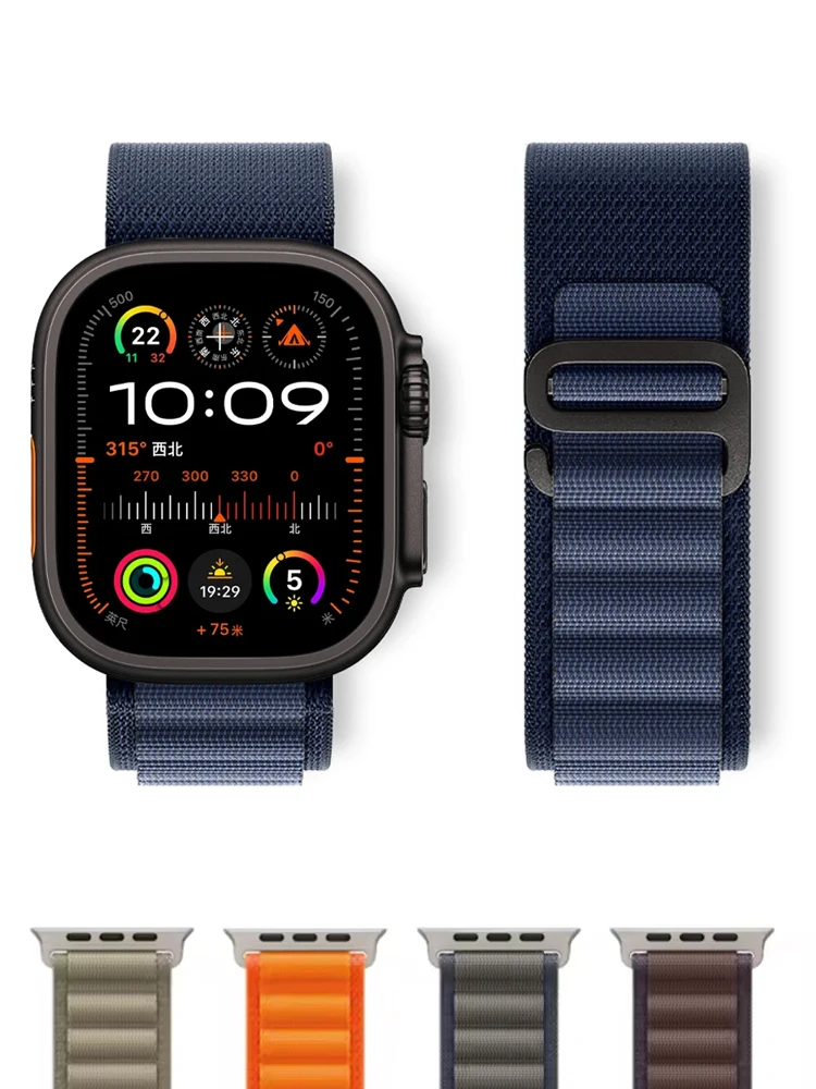 جبال الألب حلقة لساعة أبل Ultra2 3 الفرقة 49 مللي متر 46 مللي متر 42 مللي متر 44 مللي متر 45 مللي متر 41 40 الرياضة سوار iwatch حزام سلسلة 11 10 9 8 7 6 SE 5 4