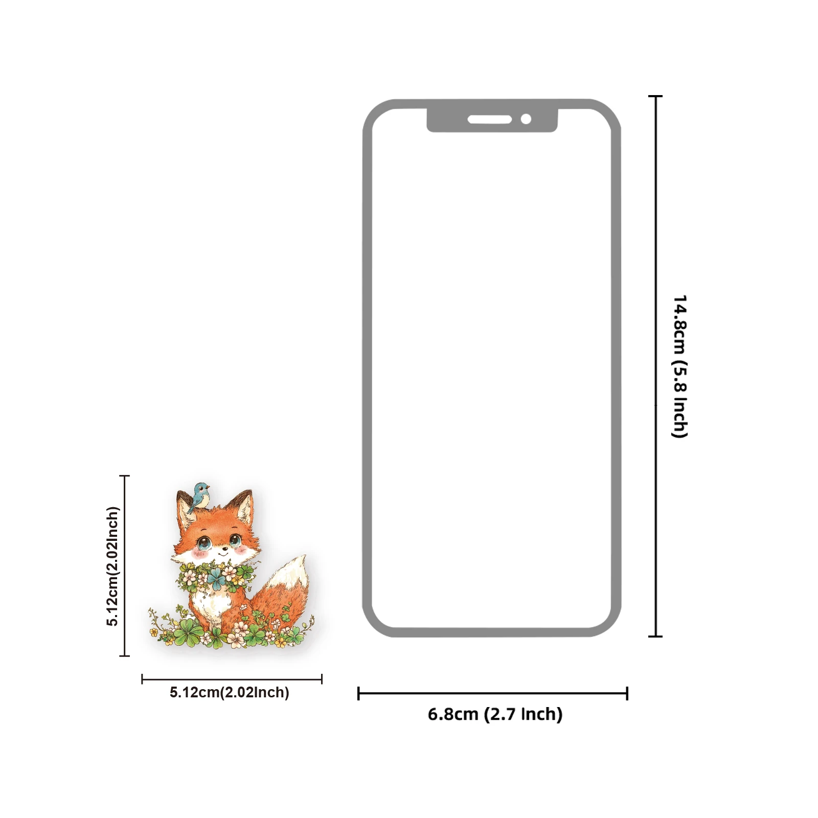 20 ชิ้นสุนัขจิ้งจอกน่ารัก&สติกเกอร์สาวสำหรับแล็ปท็อป,เคสโทรศัพท์,กระเป๋าเดินทาง,สมุดภาพ,ตกแต่งห้อง,อุปกรณ์ DIY น่ารัก