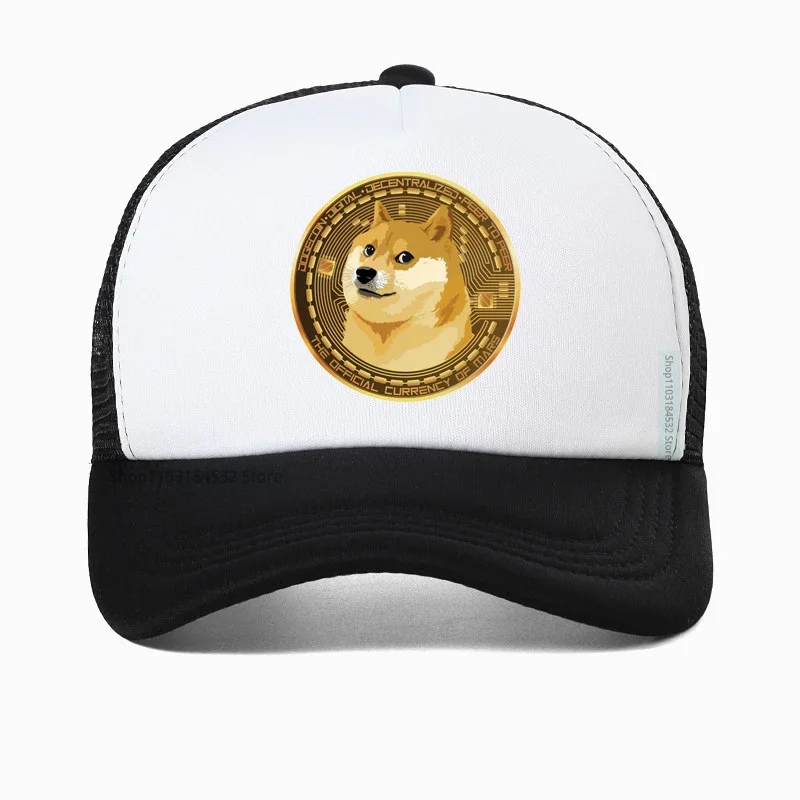 

Bitcoin Baseball Cap Casual 3D Print Hip Hop Harajuku Personality Dad hat breathable Mesh Trucker hats