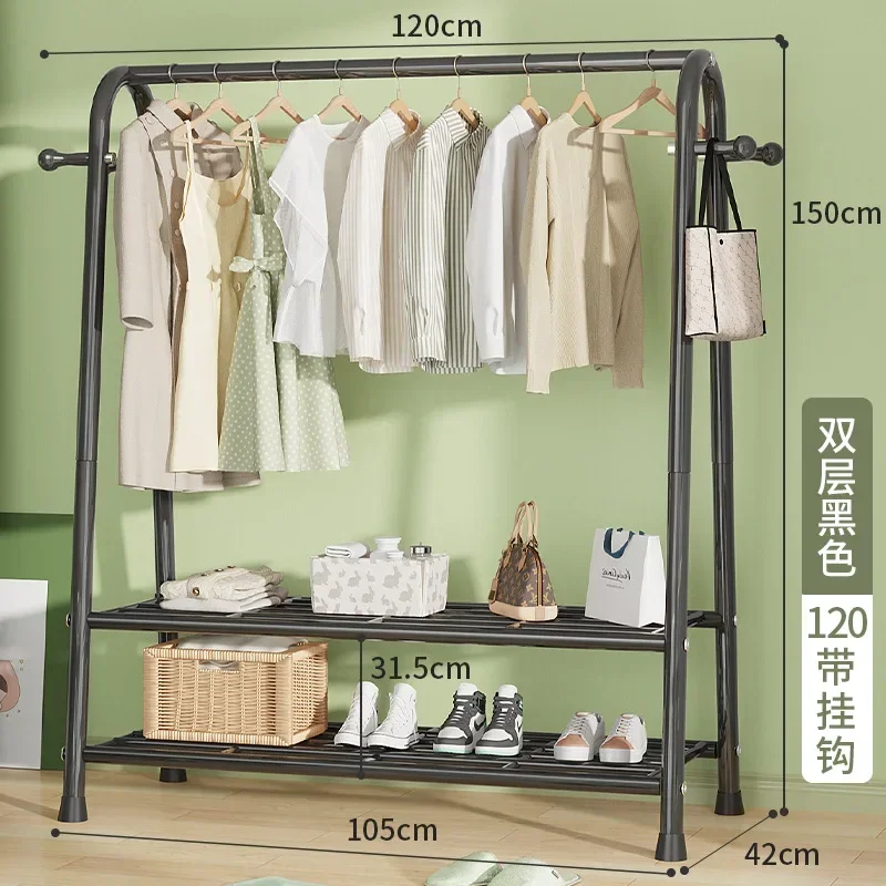 Clothes Hanger Hallway Rail Shelf Modern Living Room Furniture Multifunction Home Furniture Burro Clothes Rack With Wheels Coat