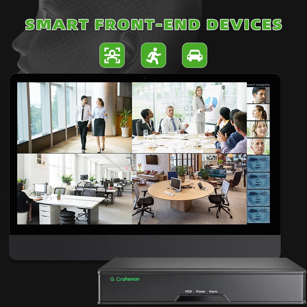 32ch XMEYE 4K NVR H.265X On-vif Network Video Recorder 2 HDD 24/7 Recording Security Sysem Kit P2P xmeye Pro image 3