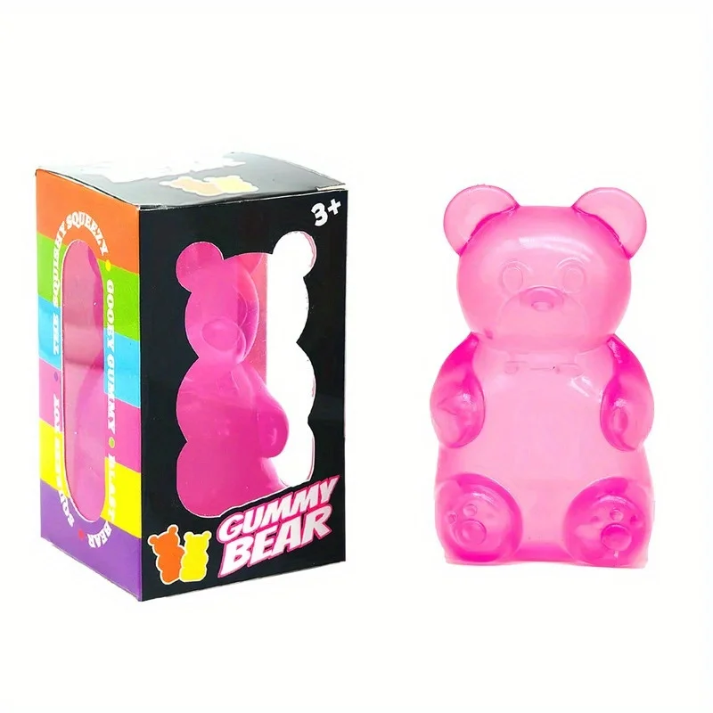 Niedlicher Bär Nee Doh Maltose Quetschspielzeug Buntes Sensorisches Spielzeug Kreatives Neues Produkt Schreibtischdekoration Stressabbau-Puppe