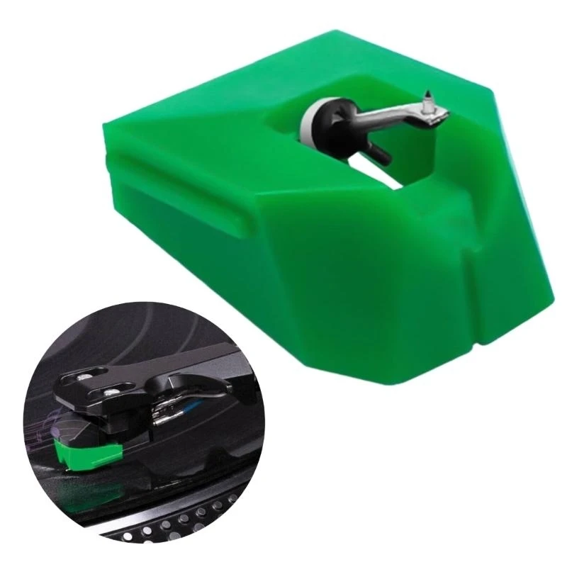 Diamond Tip Phonograph Needle Record Player Needle com escova reposição fonógrafo parte textura plástica para VMN95SP