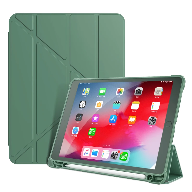 Case For iPad Air 5 Air 4 Cover With Pencil Holder Smart Multi-Fold Case For iPad Air 5 2022 10 9 A2316 A2588