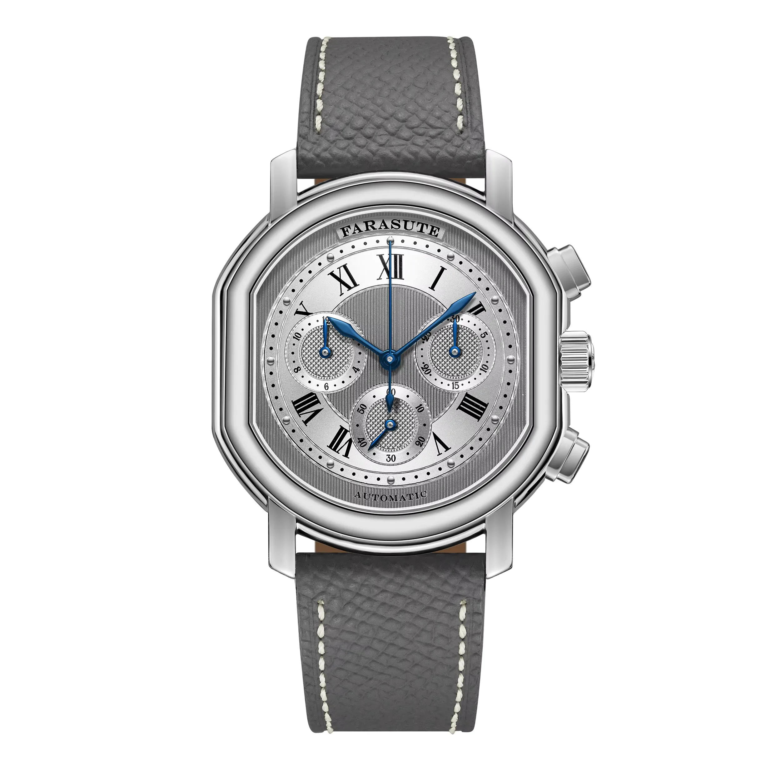 FARASUTE New Chronograph Peacock 4801 Movement Waterproof Sapphire Stainless Steel Watch Tribute Series Men Luxury Watch Relogio