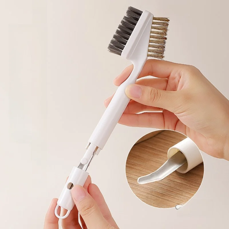 Multi-Functional Kitchen Seafood Brush Double-Headed Hard Bristle for Cleaning Crabs Lobsters Shrimp Oysters Household Tools