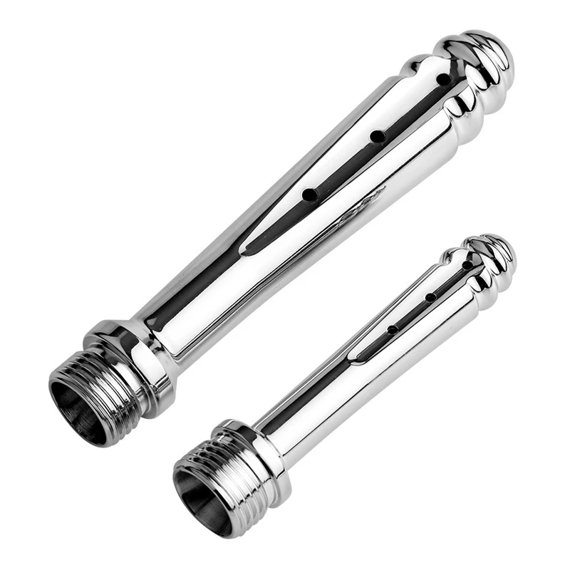 Stainless Steel Metal Anal Dilator Cleaner Bidet Faucets Rushed Enema Shower Head Bidet Faucet for Anal Cleaning Butt Plugs Tap