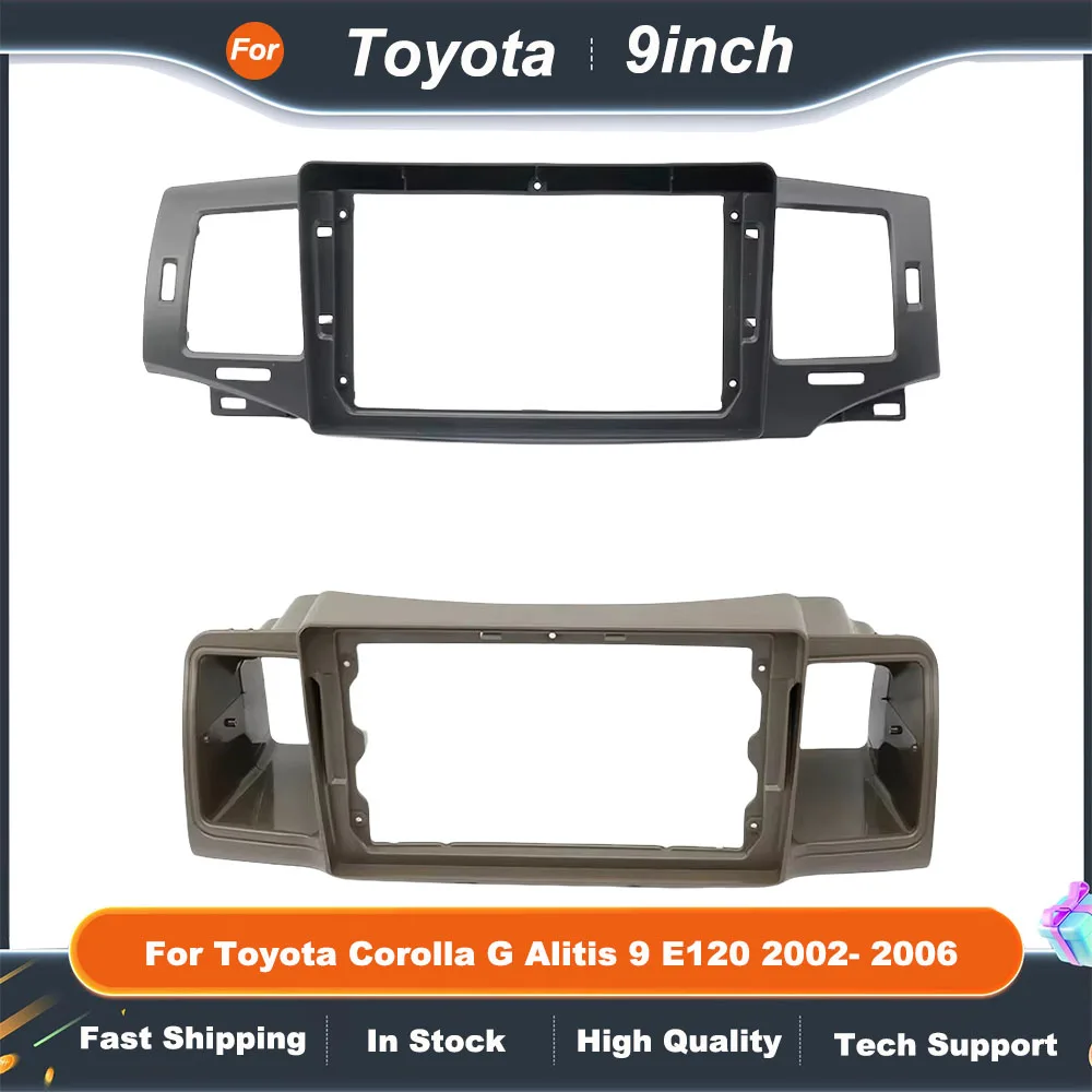 

9-дюймовый автомобильный радиоприемник для Toyota Corolla G Alitis 9 E120 2002-2006 Android MP5 стереоплеер 2 Din головное устройство панель приборная панель