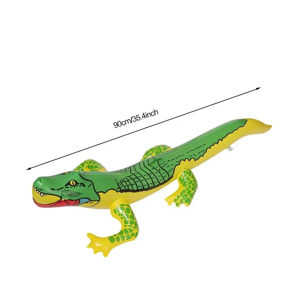 Jeu de Crocodile gonflable en PVC, 2 pièces, ballon d'alligator flottant, jouets d'eau flottants, jouet Crocodile Double bat