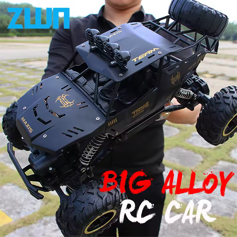 מכונית שליטה מרחוק ZWN 1:12 / 1:16 4WD עם תאורת LED 2.4G רדיו מכוניות RC עם שליטה בשטח 4x4 משאיות צעצועים מתנות לילדים